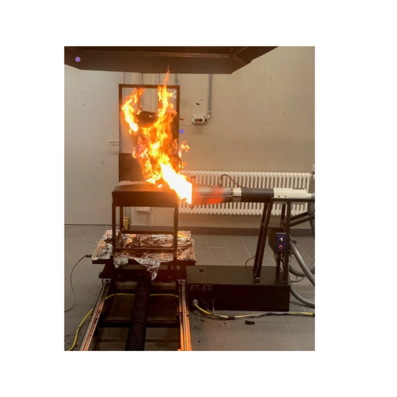 Thiết bị kiểm tra đánh giá khả năng chống cháy của đệm ghế máy bay với ngọn lửa cường độ cao